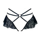 Hologram Skirted Harness Black - Monique Morin Lingerie