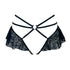 Hologram Skirted Harness Black - Monique Morin Lingerie