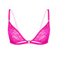 Hologram Bralette Electric Magenta - Monique Morin Lingerie