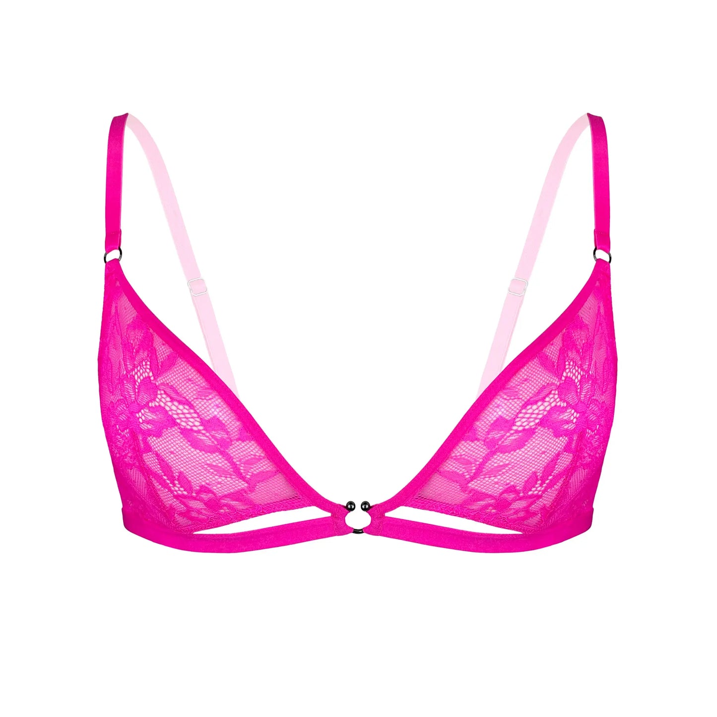 Hologram Bralette Electric Magenta - Monique Morin Lingerie