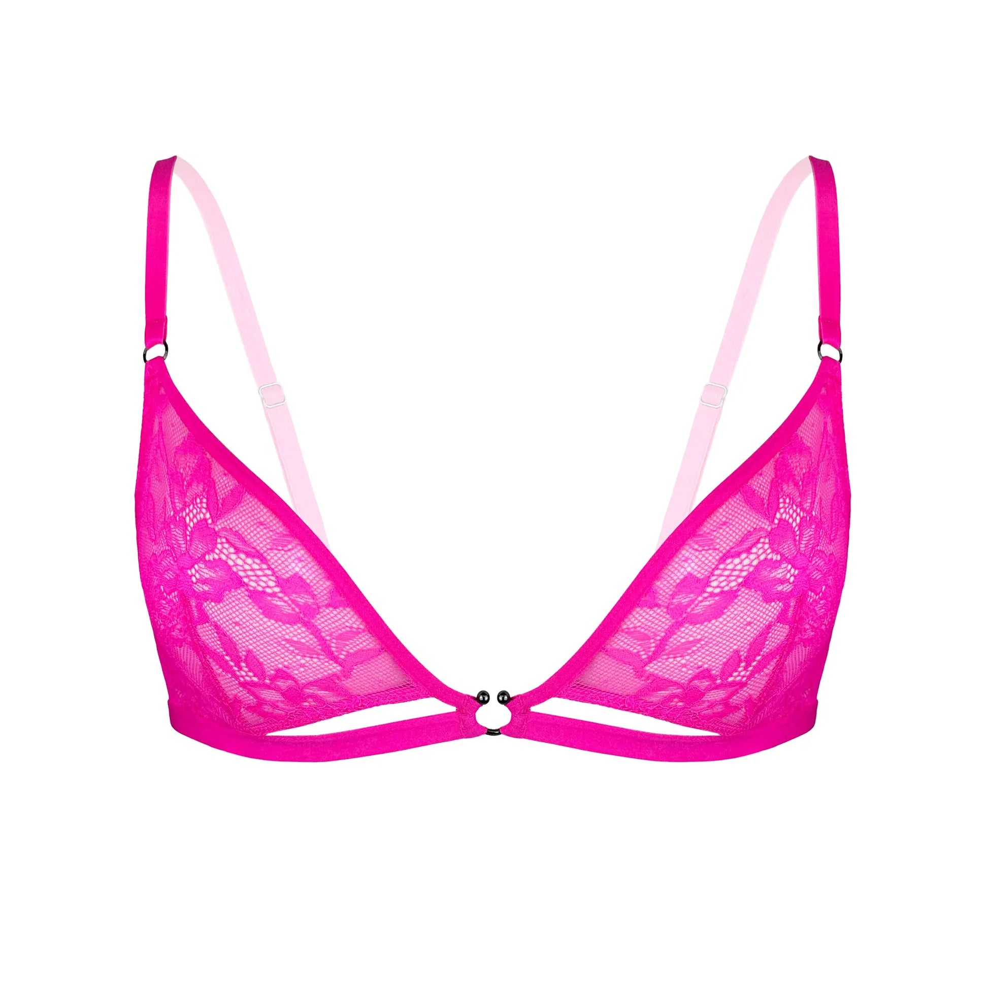 Hologram Bralette Electric Magenta - Monique Morin Lingerie