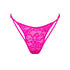 Hologram Adjustable Thong Electric Magenta - Monique Morin Lingerie