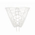 White ultra fine lace bikini panty with corset-style lace up back