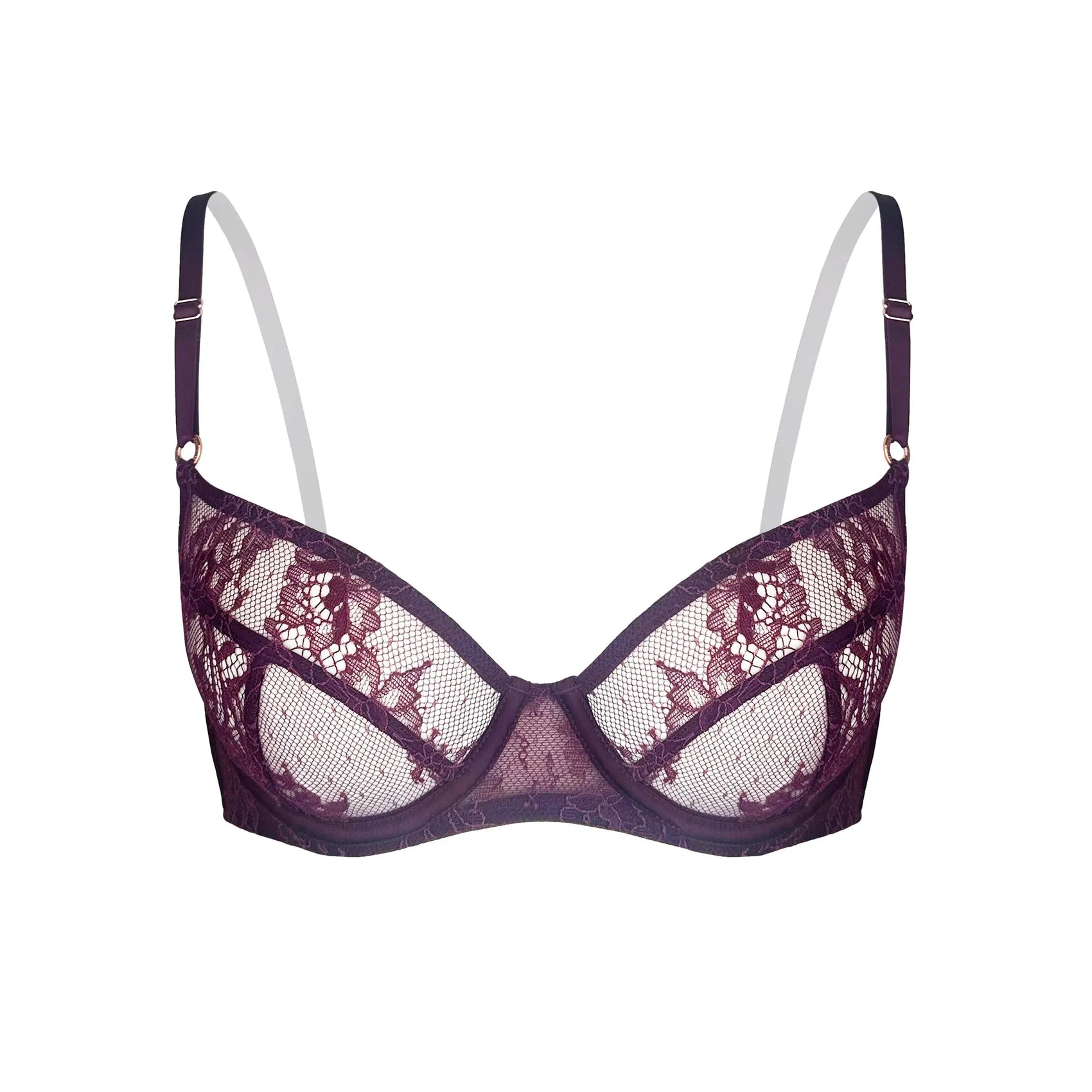 Moonstruck Balconette Bra Velvet - Monique Morin