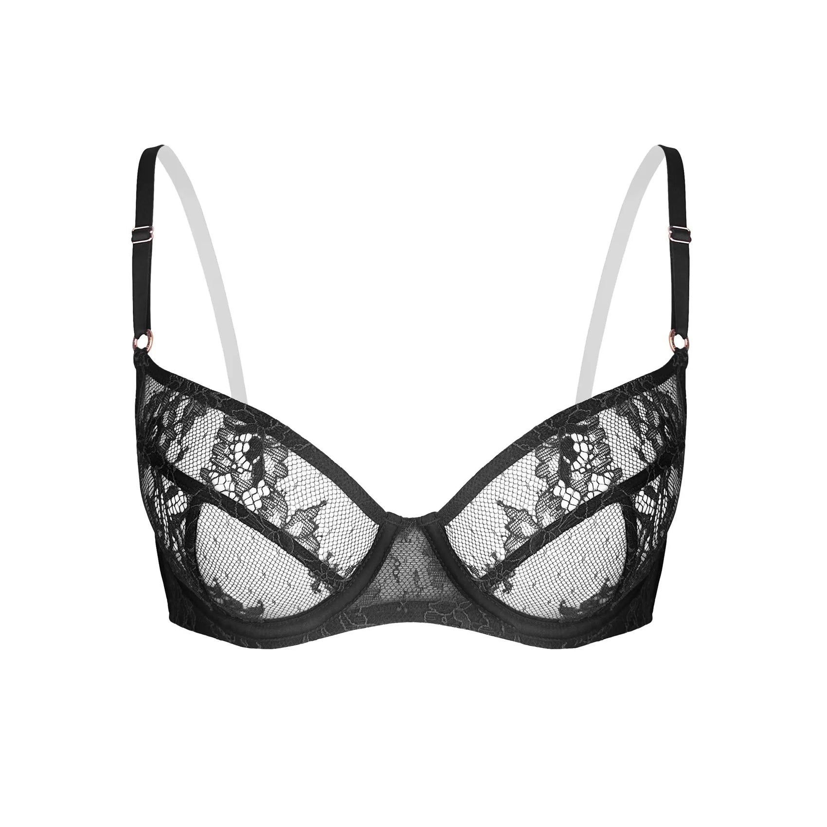 Moonstruck Balconette Bra Black - Monique Morin Lingerie