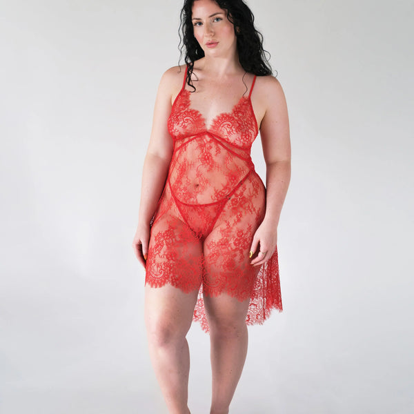 Moonstruck Chemise Fire Red