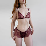 Product thumbnail Moonstruck Lace Shorts Velvet - Monique Morin Model 5'7