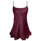 Moonstruck Satin Chemise Velvet - Monique Morin Lingerie
