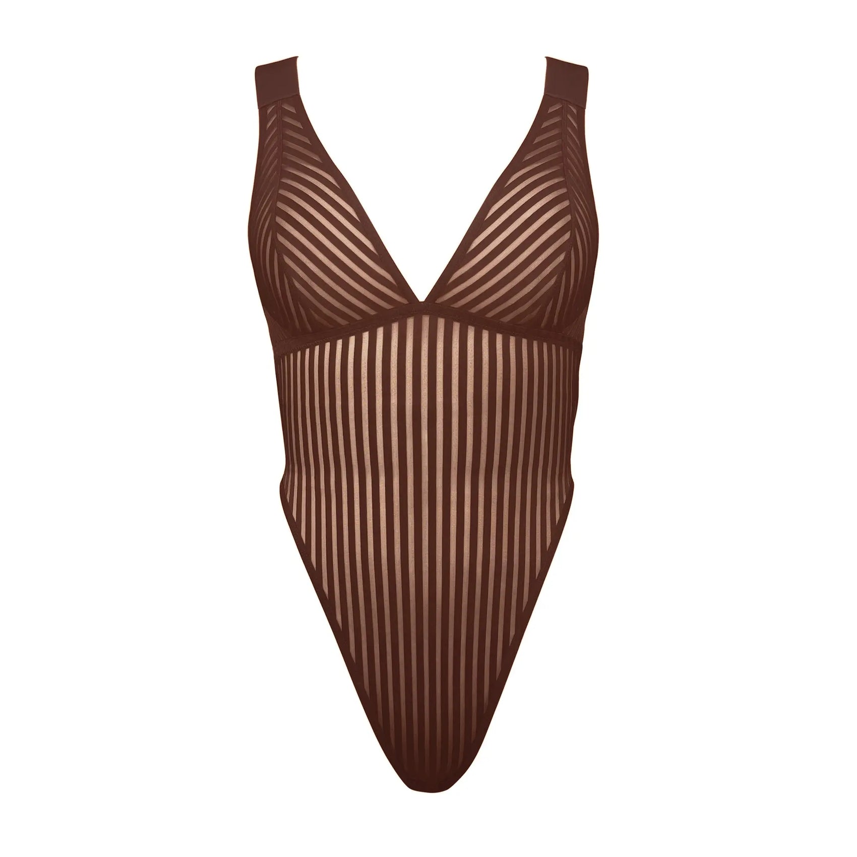 Vertigo X Back Bodysuit Cocoa - Monique Morin