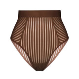 Product thumbnail Vertigo Hi Waisted Brief Cocoa Wholesale Pre-Order - Monique Morin Lingerie