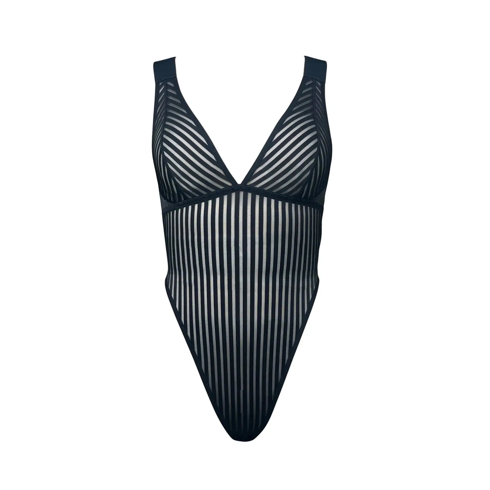 Vertigo X Back Bodysuit Black + - Monique Morin Lingerie