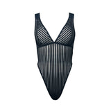 Product thumbnail Vertigo X Back Bodysuit Black + - Monique Morin Lingerie