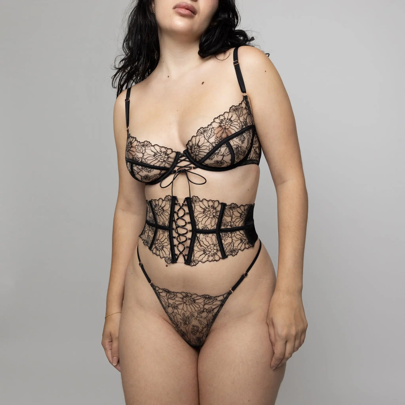 Whisper Waist Cincher Black - Monique Morin Lingerie