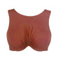 Brown modal bra top with underwire and adjustable back closure