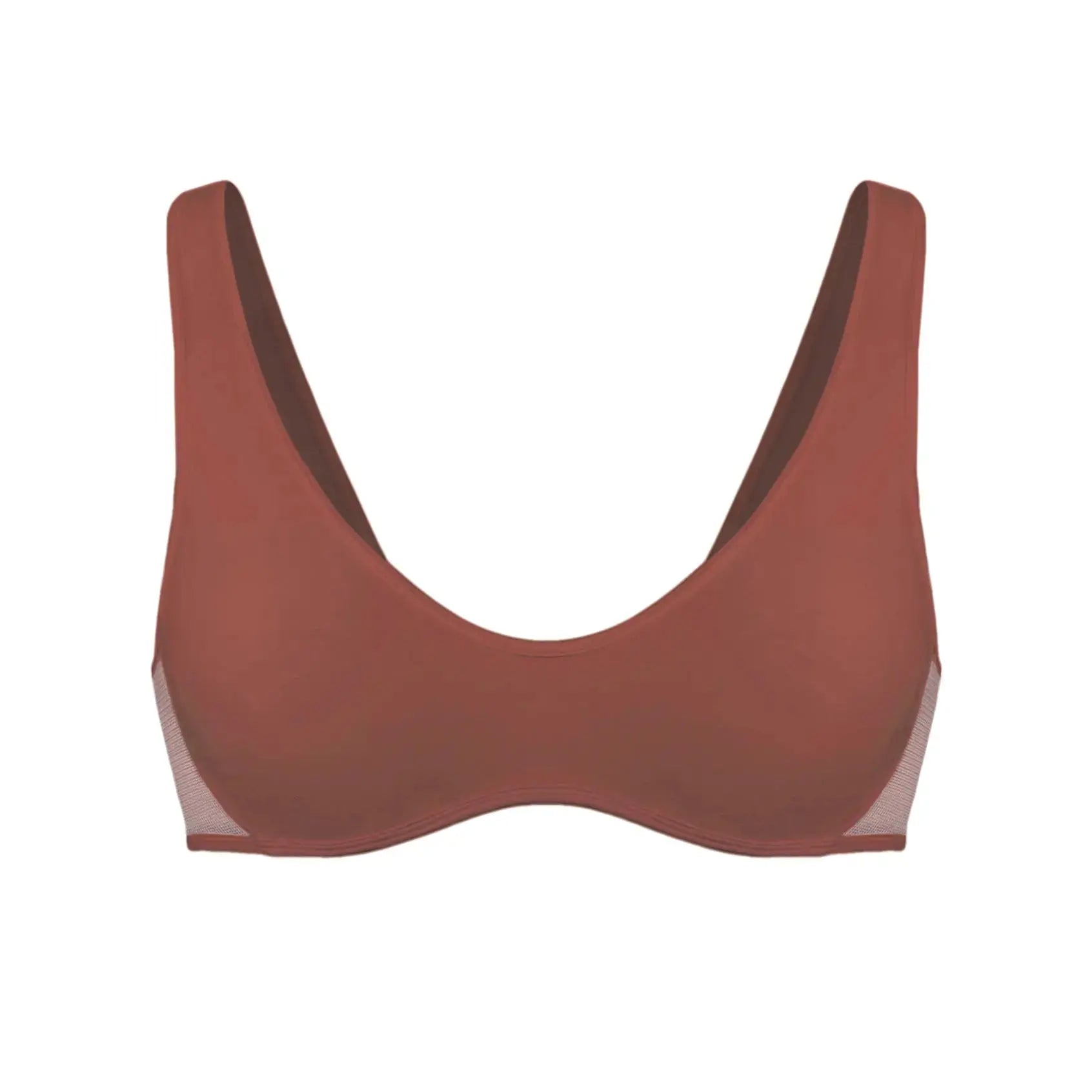 Core Scoop Neck Bralette Sugar - Monique Morin Lingerie