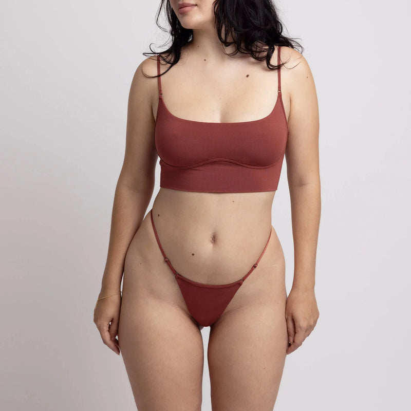 Core Long Line Bralette Sugar