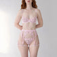 Model 5'6" 32B wears garter size XS/S