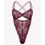 Product thumbnail Rush Ouvert Bodysuit Velvet + - Monique Morin Lingerie
