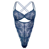 Product thumbnail Rush Ouvert Bodysuit Dark Denim Blue