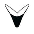 Black, adjustable modal thong