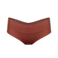 Brown modal low rise hipster panty with no show waistband
