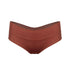 Brown modal low rise hipster panty with no show waistband