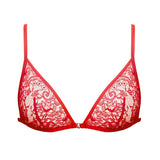 Product thumbnail Moonstruck Triangle Bralette Fire Red