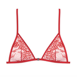 Product thumbnail Moonstruck Triangle Bralette Fire Red