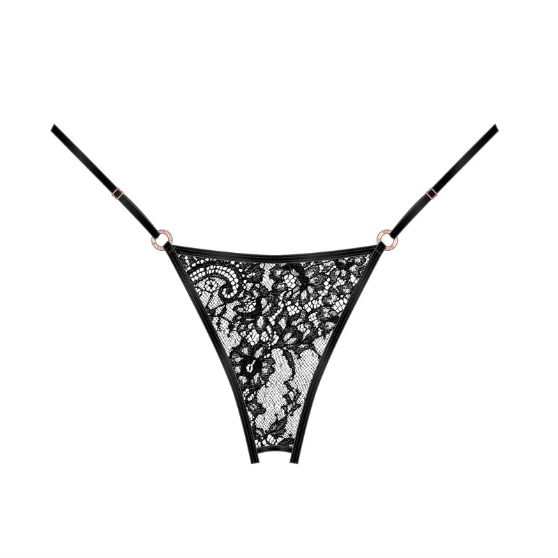 Moonstruck Thong Ouvert Black