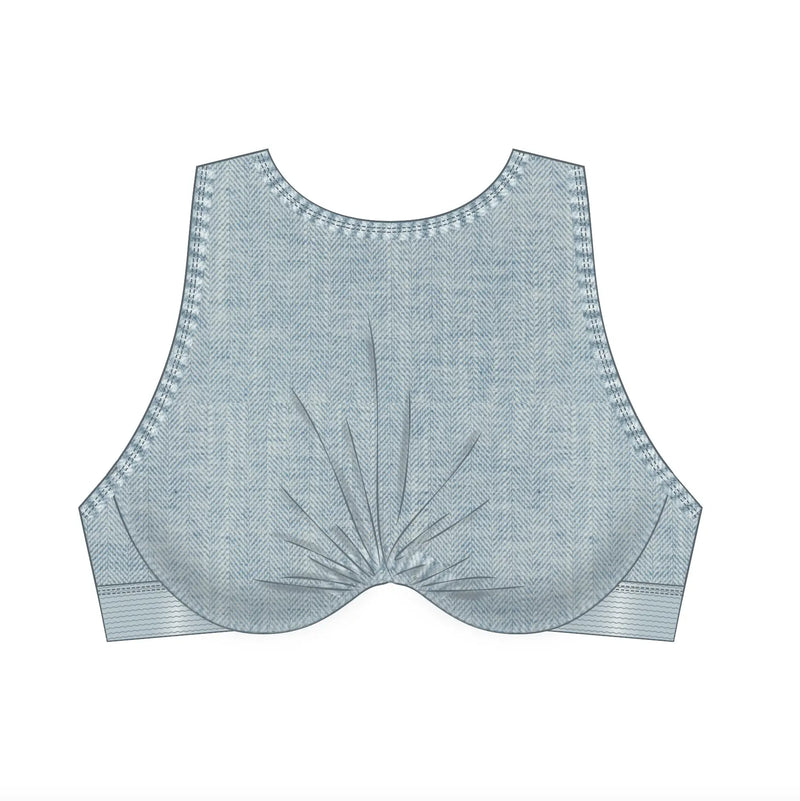 Fade Wired Bra Top Denim