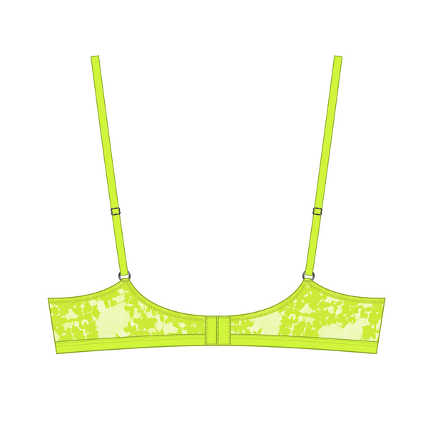 Hologram Bralette Acid Green