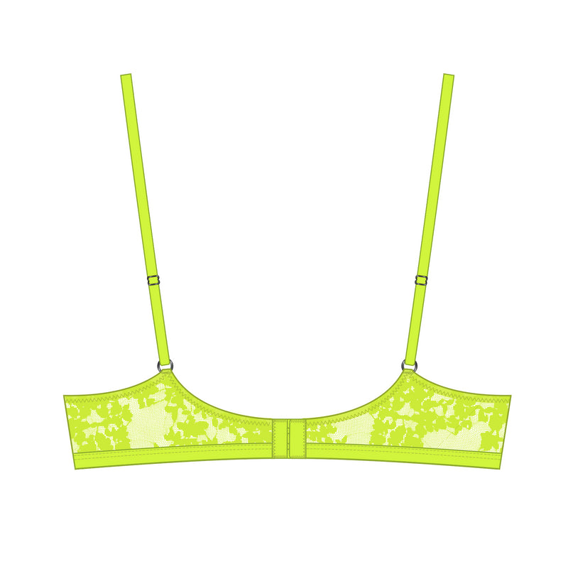 Hologram Bralette Acid Green