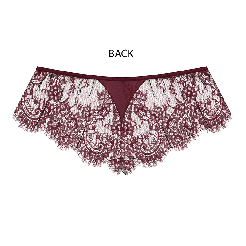 Moonstruck Lace Flutter Shorts Velvet