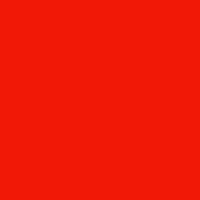 Solid color swatch of a vibrant red with warm golden undertones