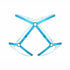 Blue elastic harness pull-on harness