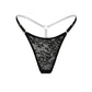 Black Lace thong with adjustable waist strap