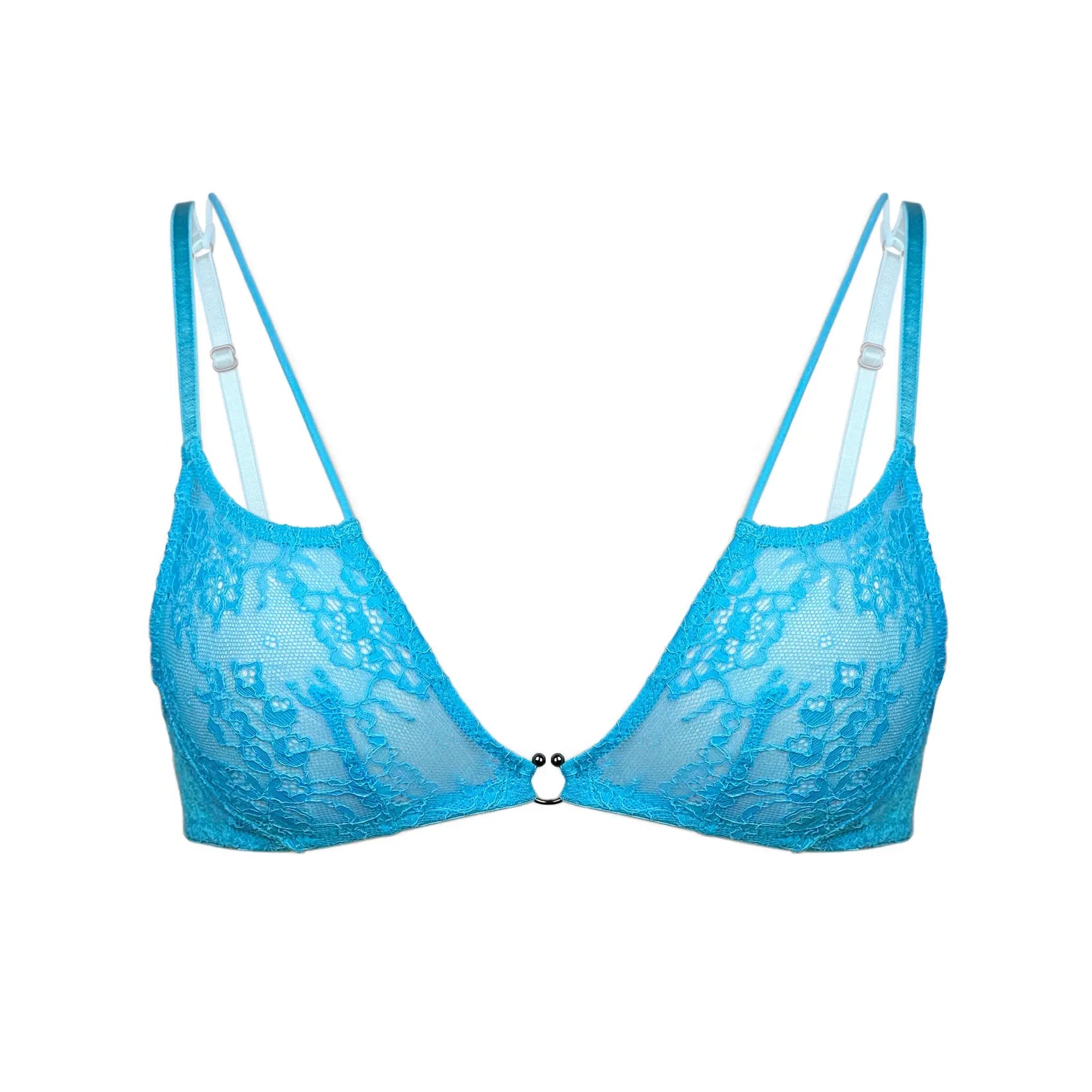Monique Morin Amphitrite Bralette Blue Flame ghost
