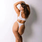 White modal thong with adjustable side strap