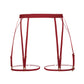 Red soft touch elastic garters with back closure and detachable leg bands