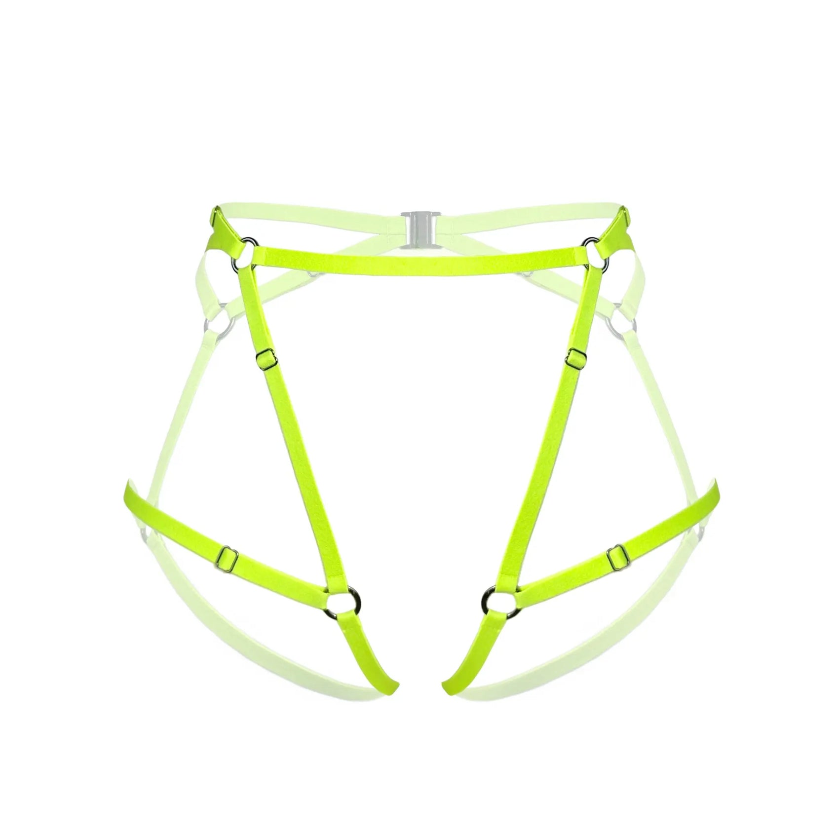 Frisson Harness Acid Green - Monique Morin Lingerie