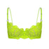 Frisson Lace Demi Bra Acid Green - Monique Morin Lingerie