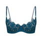 Frisson Scoop Demi Bra Tourmaline - Monique Morin Lingerie