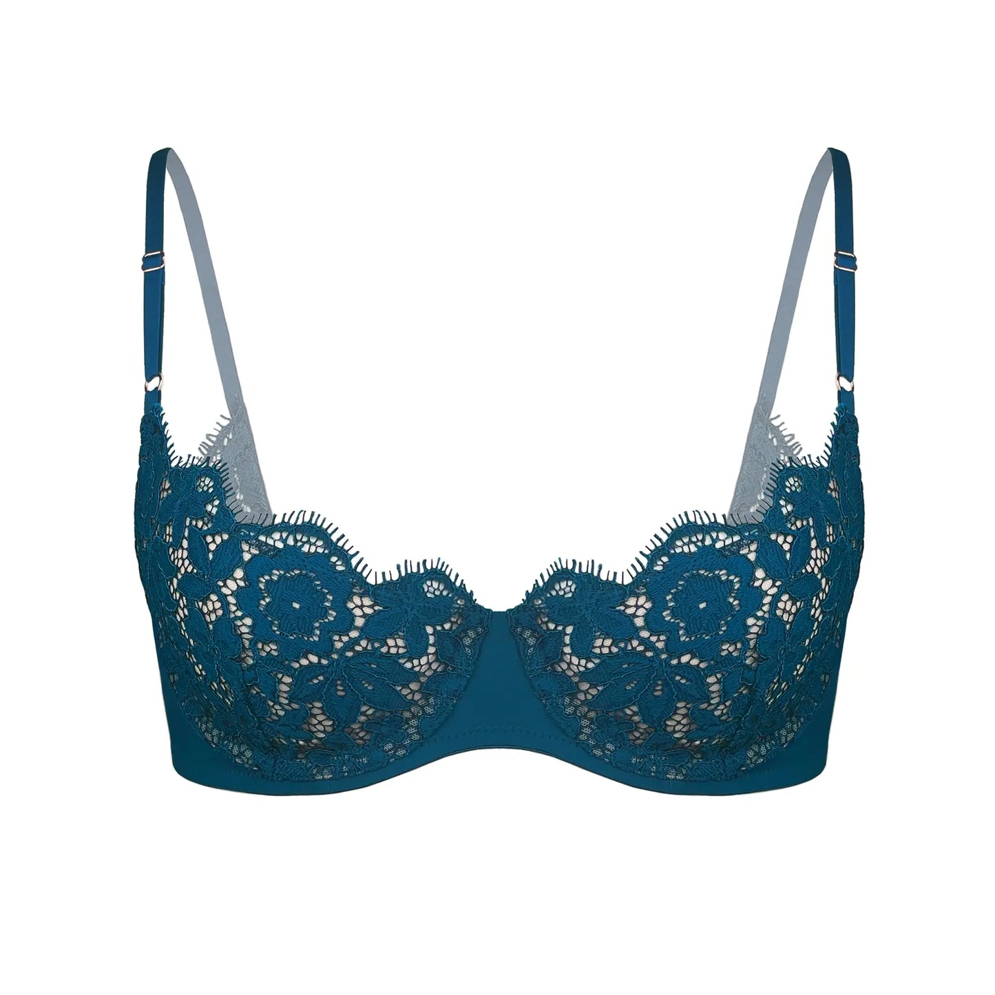 Frisson Scoop Demi Bra Tourmaline - Monique Morin Lingerie