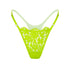 Frisson Micro-G Thong Acid Green - Monique Morin Lingerie