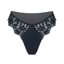 Frisson Hi Leg Panty Black - Monique Morin Lingerie