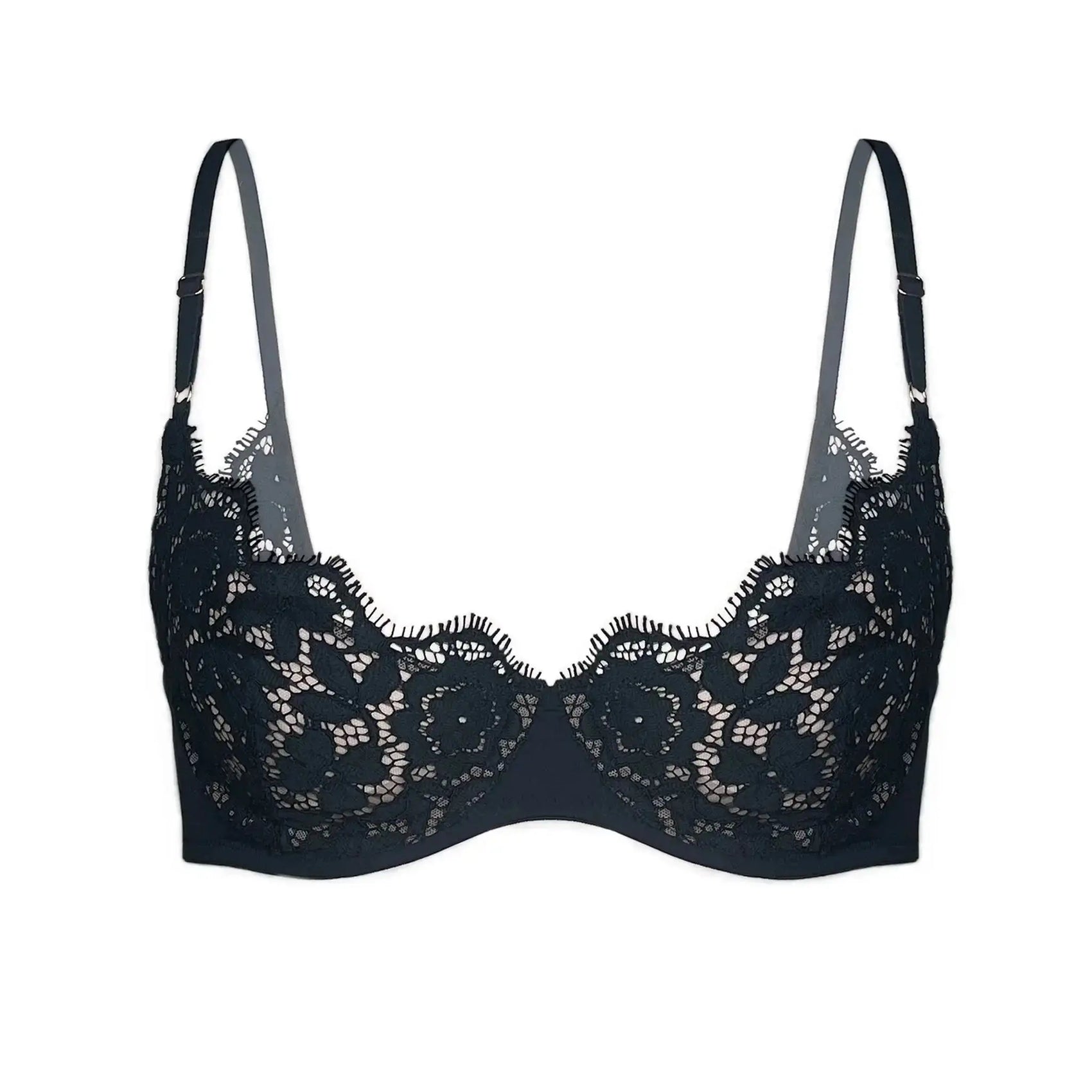 Frisson Scoop Demi Bra Black - Monique Morin Lingerie