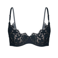 Frisson Scoop Demi Bra Black - Monique Morin Lingerie