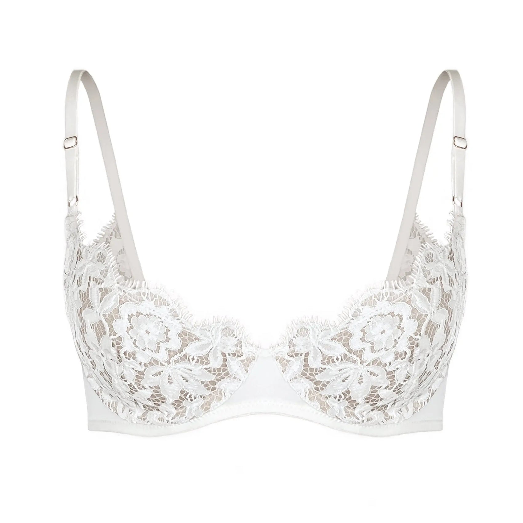 Frisson Scoop Demi Bra Crystal - Monique Morin Lingerie