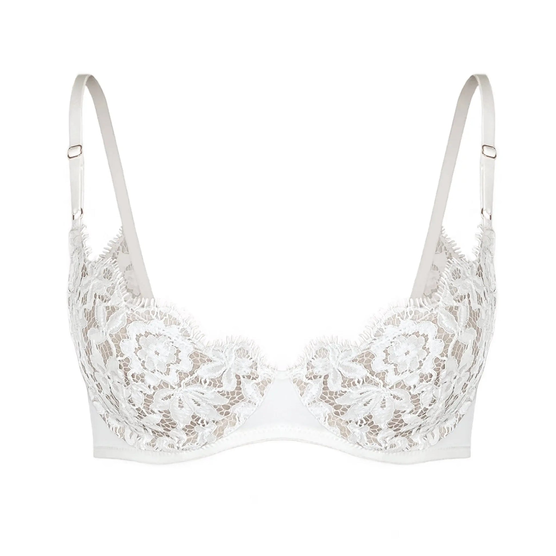 Frisson Scoop Demi Bra Crystal - Monique Morin Lingerie