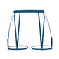 Blue soft touch elastic garters with back closure and detachable leg bands
